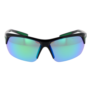 Nike Sonnenbrille FQ4677 69012 – Frontansicht mit Kunststoff Rahmen und Grün Gläsern
