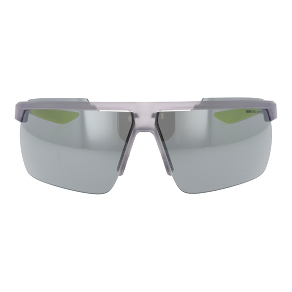 Nike Sonnenbrille FV2405 75012 – Frontansicht mit Kunststoff Rahmen und Silber Gläsern