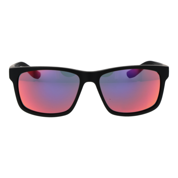 Nike Sonnenbrille V24006 59016 – Frontansicht mit Kunststoff Rahmen und Lila Gläsern