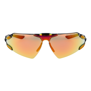 Nike Sonnenbrille V24006 76891 – Frontansicht mit Titan Rahmen und Orange Gläsern