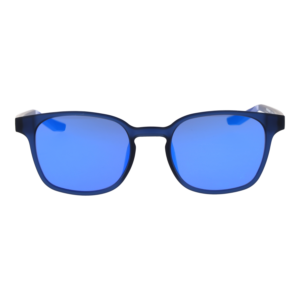Nike Sonnenbrille V24007 51416 – Frontansicht mit Kunststoff Rahmen und Blau Gläsern