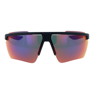 Nike Sonnenbrille V24007 80451 – Frontansicht mit Kunststoff Rahmen und Lila Gläsern