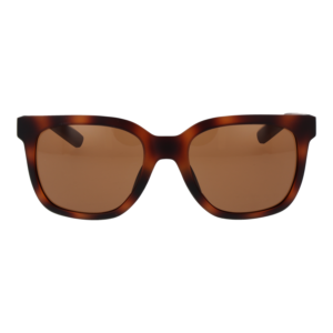Nike Sonnenbrille V24037 54203 – Frontansicht mit Kunststoff Rahmen und Braun Gläsern