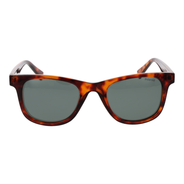 Polaroid Sonnenbrille PLD 1016/S/NEW 50086UC – Frontansicht mit Polycarbonat Rahmen und Grün Gläsern