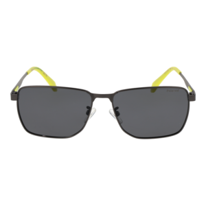 Polaroid Sonnenbrille PLD 2171/G/S/X 58R80M9 – Frontansicht mit Metall Rahmen und Grau Gläsern