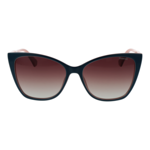 Polaroid Sonnenbrille PLD 4181/S 56DB1LA – Frontansicht mit Polycarbonat Rahmen und Braun Gläsern