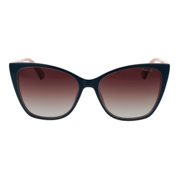 Polaroid Sonnenbrille PLD 4181/S 56DB1LA – Frontansicht mit Polycarbonat Rahmen und Braun Gläsern