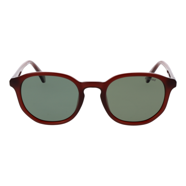 Polaroid Sonnenbrille PLD 4195/S 51QGLUC – Frontansicht mit Polycarbonat Rahmen und Grün Gläsern