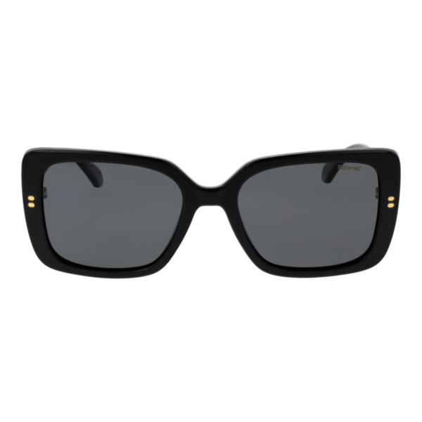 Polaroid Sonnenbrille PLD 4199/S/X 55807M9 – Frontansicht mit Polycarbonat Rahmen und Grau Gläsern