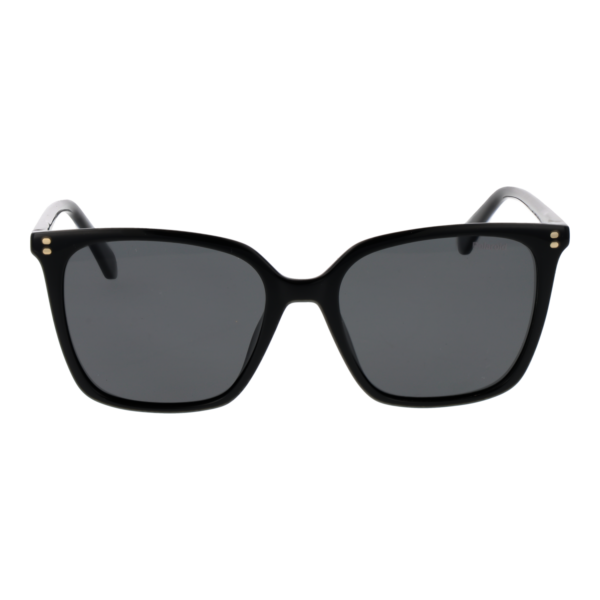 Polaroid Sonnenbrille PLD 4201/S/X 55807M9 – Frontansicht mit Azetat Rahmen und Grau Gläsern
