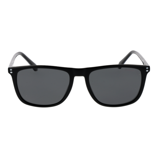 Polaroid Sonnenbrille PLD 4202/S/X 55807M9 – Frontansicht mit Azetat Rahmen und Grau Gläsern