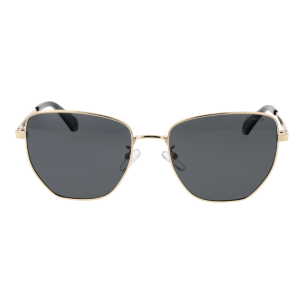 Polaroid Sonnenbrille PLD 4204/G/S/X 562F7M9 – Frontansicht mit Metall Rahmen und Grau Gläsern