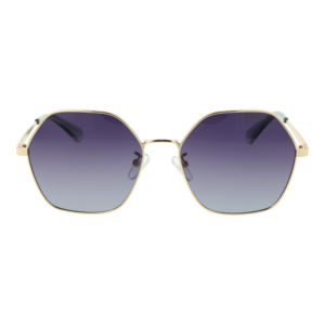 Polaroid Sonnenbrille PLD 4205/G/S/X 56J5GWJ – Frontansicht mit Metall Rahmen und Lila Gläsern