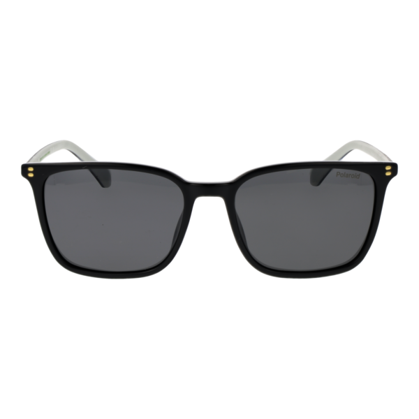 Polaroid Sonnenbrille PLD 4207/S/X 55807M9 – Frontansicht mit Polycarbonat Rahmen und Grau Gläsern