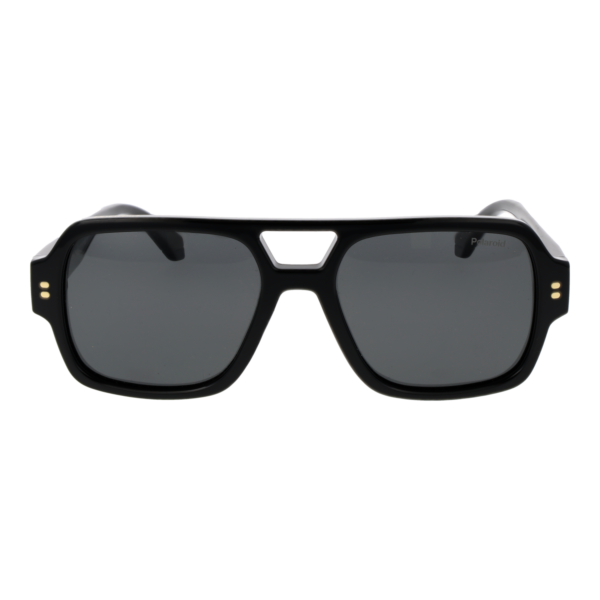 Polaroid Sonnenbrille PLD 6250/S/X 54807M9 – Frontansicht mit Polycarbonat Rahmen und Grau Gläsern