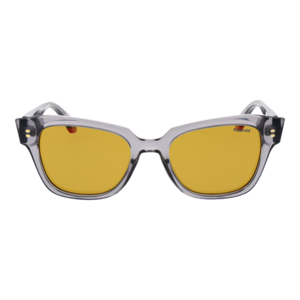 Polaroid Sonnenbrille PLD 6251/S/X 51KB7MU – Frontansicht mit Polycarbonat Rahmen und Gelb Gläsern