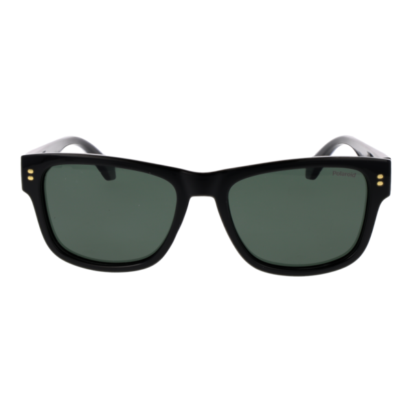 Polaroid Sonnenbrille PLD 6252/S/X 55807UC – Frontansicht mit Polycarbonat Rahmen und Grün Gläsern