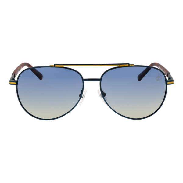 Timberland Sonnenbrille TB00039 6091D – Frontansicht mit Metall Rahmen und Grau Gläsern