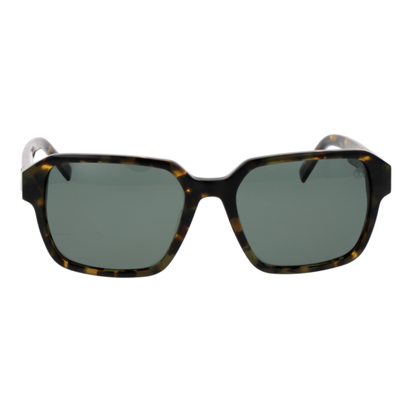 Timberland Sonnenbrille TB00043 5655R – Frontansicht mit Azetat Rahmen und Grün Gläsern