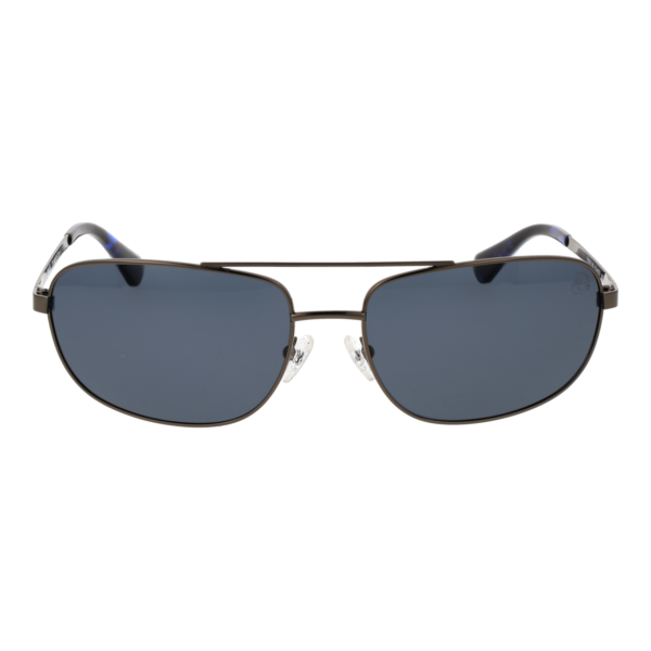 Timberland Sonnenbrille TB00045 6608D – Frontansicht mit Metall Rahmen und Grau Gläsern