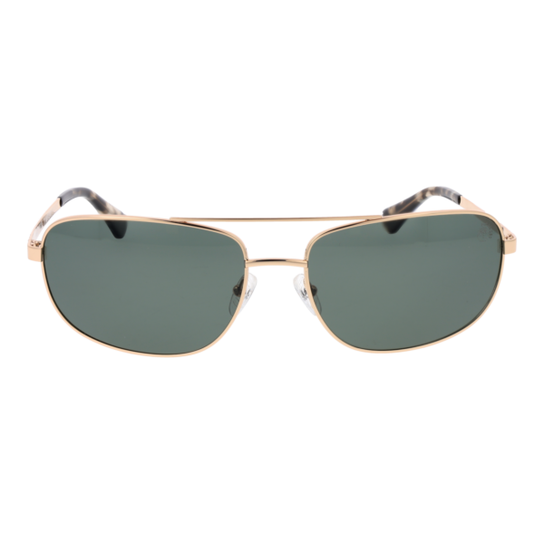 Timberland Sonnenbrille TB00045 6632R – Frontansicht mit Metall Rahmen und Grün Gläsern
