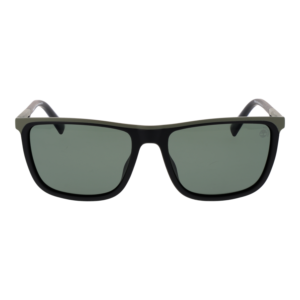 Timberland Sonnenbrille TB9302 5902R – Frontansicht mit Kunststoff Rahmen und Grün Gläsern