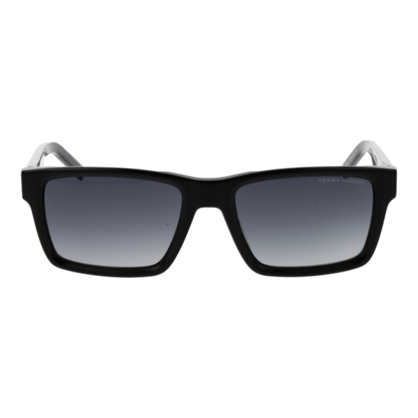 Tommy Hilfiger Sonnenbrille TH 2309/S 558079O – Frontansicht mit Azetat Rahmen und Grau Gläsern