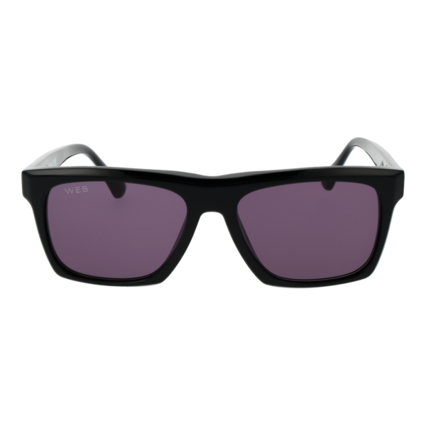 Web Sonnenbrille WE0350 5505A – Frontansicht mit Azetat Rahmen und Grau Gläsern