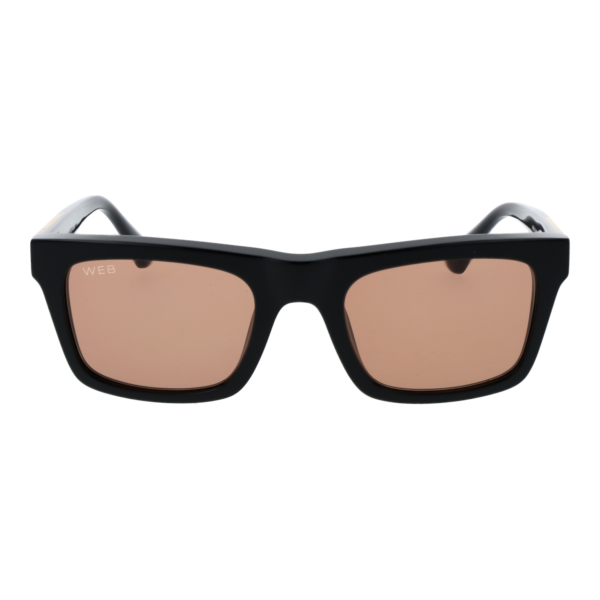 Web Sonnenbrille WE0362 5205J – Frontansicht mit Azetat Rahmen und Braun Gläsern