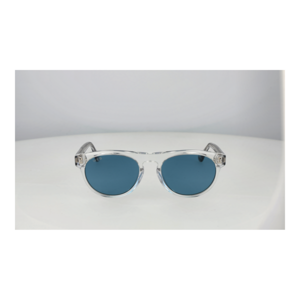Web Sonnenbrille WE0372 5326V – Frontansicht mit Azetat Rahmen und Blau Gläsern