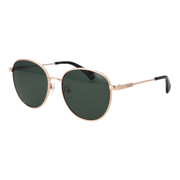 Polaroid Panto Sonnenbrille PLD 6215/S/XN 56DDBUC in Rosé Gold – 45° Seitenansicht