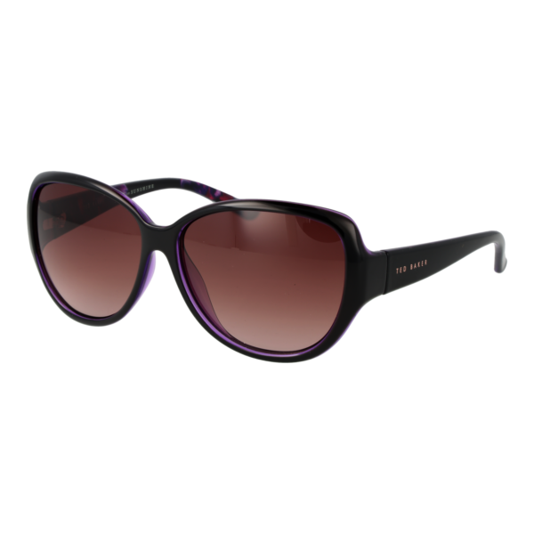 Ted Baker Sonnenbrille TB1394 59001 – 45° Seitenansicht Ted Baker Schmetterling Sonnenbrille TB1394 59001 in Schwarz – 45° Seitenansicht