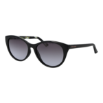 Ted Baker Katzenaugen Sonnenbrille TB1583 55001 in Schwarz – 45° Seitenansicht