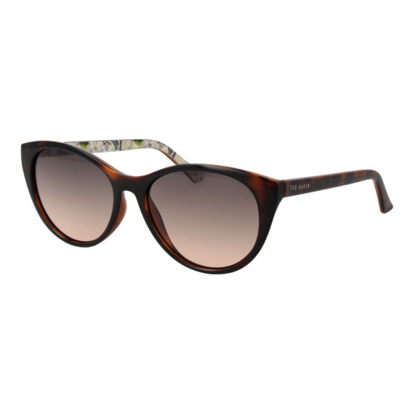 Ted Baker Katzenaugen Sonnenbrille TB1583 55122 in Braun – 45° Seitenansicht