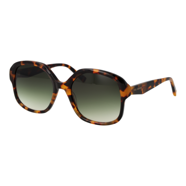 Ted Baker Quadrat Sonnenbrille TB1685 55267 in Havanna – 45° Seitenansicht