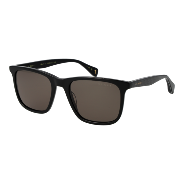 Ted Baker Sonnenbrille TB1724 53001 – 45° Seitenansicht Ted Baker Quadrat Sonnenbrille TB1724 53001 in Schwarz – 45° Seitenansicht