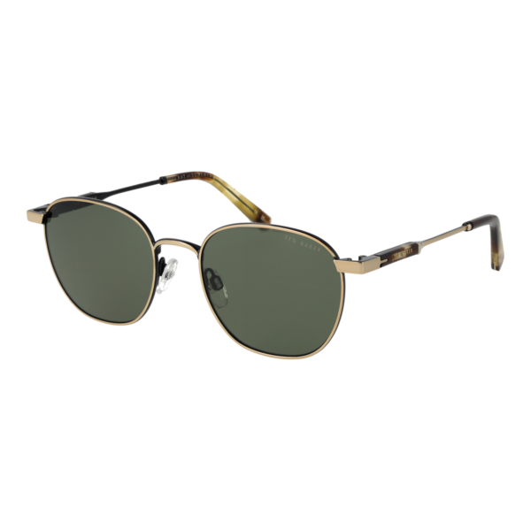 Ted Baker Rund Sonnenbrille TB1714 51011 in Gold – 45° Seitenansicht