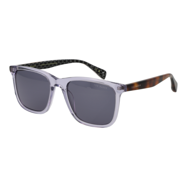 Ted Baker Quadrat Sonnenbrille TB1724 53904 in Grau – 45° Seitenansicht
