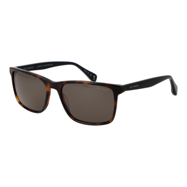 Ted Baker Rechteck Sonnenbrille TB1728 58104 in Braun – 45° Seitenansicht