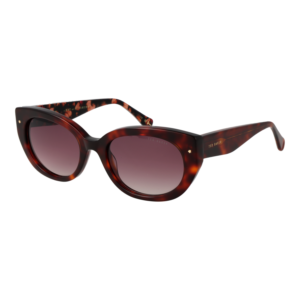 Ted Baker Oval Sonnenbrille TB1737 53100 in Braun – 45° Seitenansicht