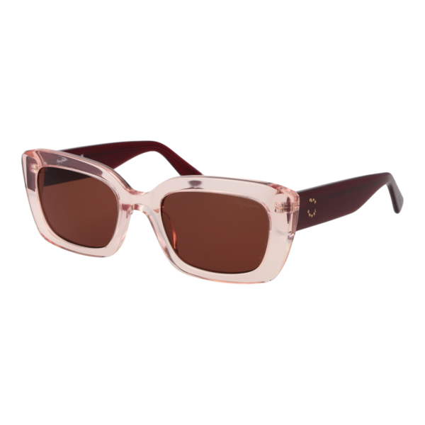 Pepe Jeans Rechteck Sonnenbrille PJ7465 53270 in Rosa – 45° Seitenansicht