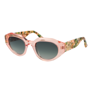 Pepe Jeans Oval Sonnenbrille PJ7474 50206P in Rosa – 45° Seitenansicht