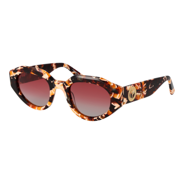 Pepe Jeans Oval Sonnenbrille PJ7474 50153P in Braun – 45° Seitenansicht
