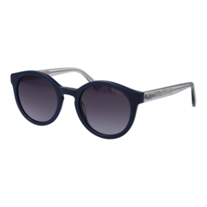 Pepe Jeans Rund Sonnenbrille PJ7481 51603 in Blau – 45° Seitenansicht