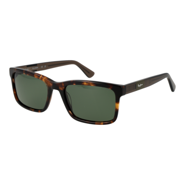 Pepe Jeans Rechteck Sonnenbrille PJ7482 54101P in Havanna – 45° Seitenansicht
