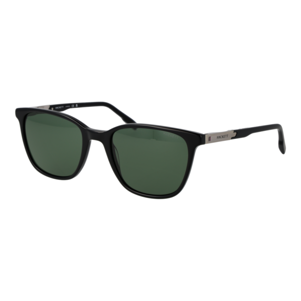 Hackett Rechteck Sonnenbrille HSK3361 51001 in Schwarz – 45° Seitenansicht