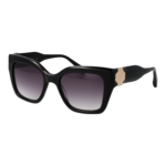 Maje Quadrat Sonnenbrille MJ5054 53001 in Schwarz – 45° Seitenansicht