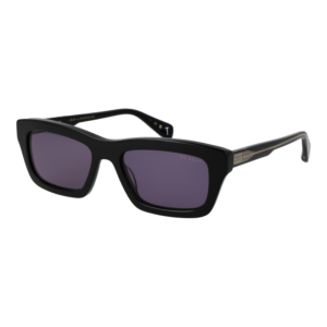 Ted Baker Rechteck Sonnenbrille TB1764 54001 in Schwarz – 45° Seitenansicht