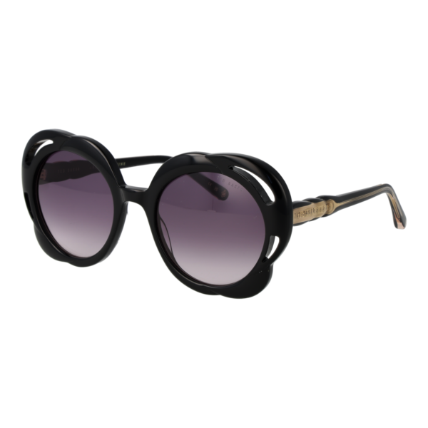 Ted Baker Sonnenbrille TB1772 53001 – 45° Seitenansicht Ted Baker Rund Sonnenbrille TB1772 53001 in Schwarz – 45° Seitenansicht