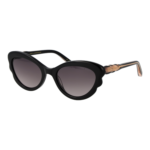 Ted Baker Katzenaugen Sonnenbrille TB1755 53001 in Schwarz – 45° Seitenansicht